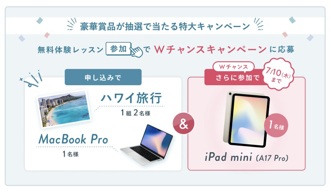 SHElikes7月のキャンペーン