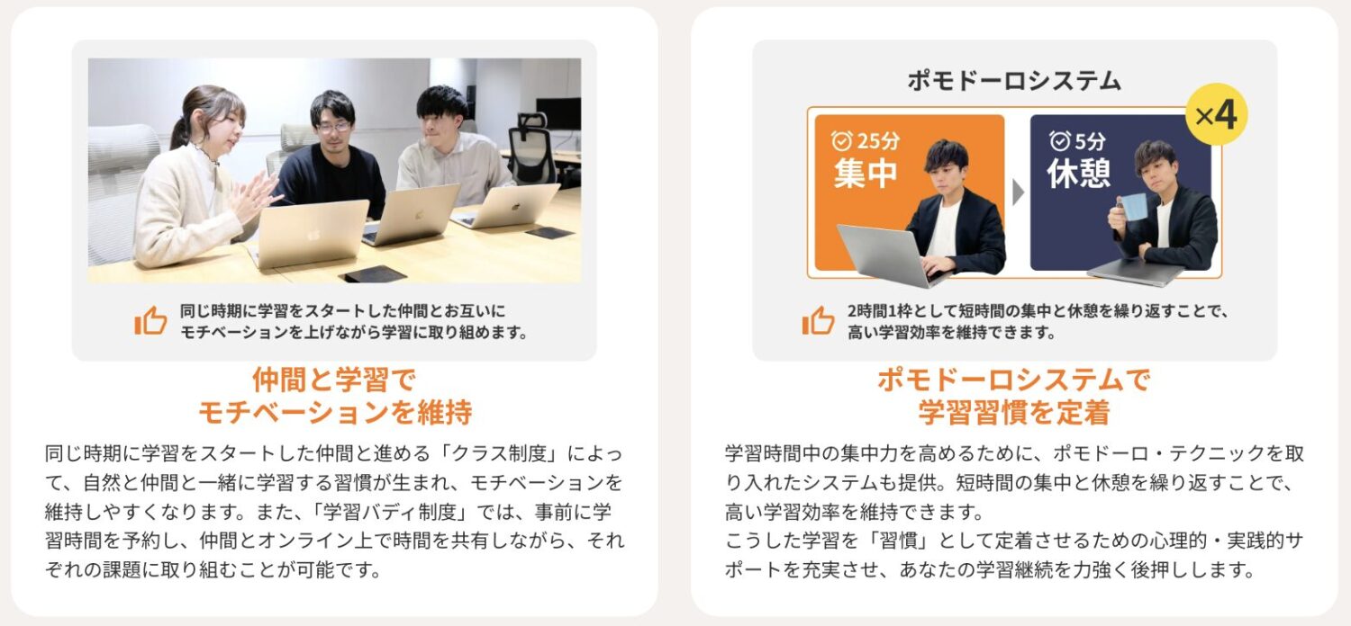 RUNTEQの挫折率を抑える学習サポート